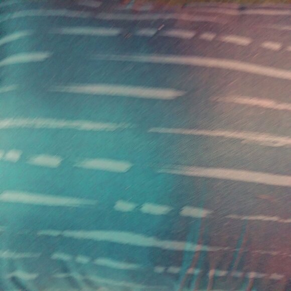 Small Blue White Throw Pillow Striped Rectangular - Picture 4 of 4